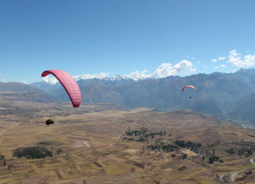 Paragliding Tandem Flight over the Sacred Valley