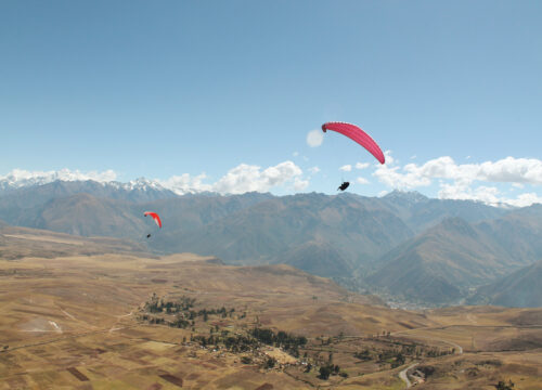 Paragliding Tandem Flight over the Sacred Valley