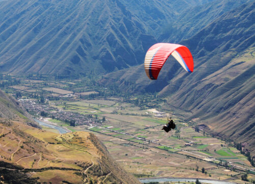Paragliding Tandem Flight over the Sacred Valley