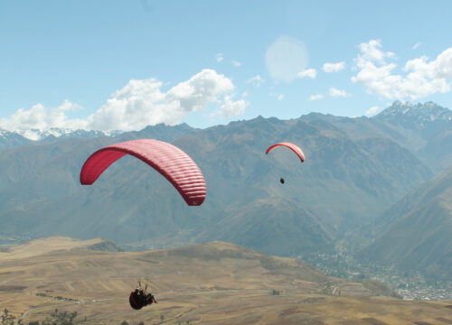 Paragliding Tandem Flight over the Sacred Valley